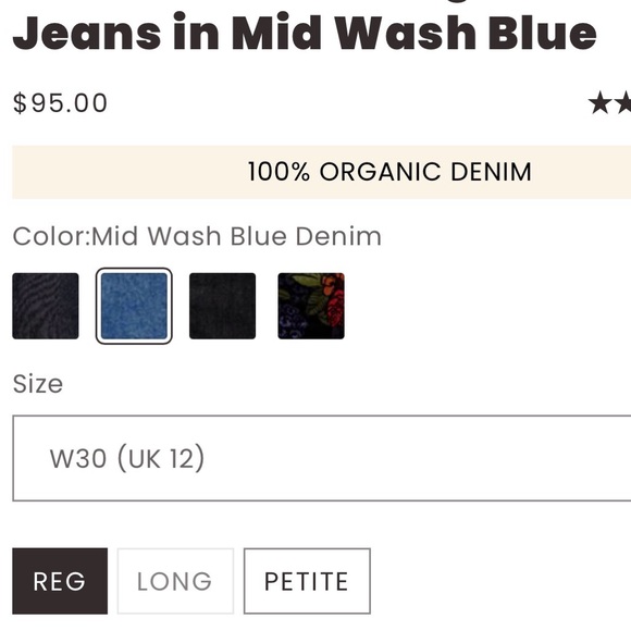 ✨Lucy & Yak Women's Mid Wash Blue High Waisted Wide-Leg Jeans NWT✨ - Picture 15 of 16